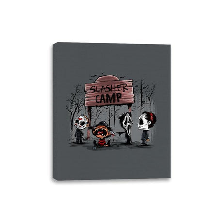 Slasher Camp - Canvas Wraps Canvas Wraps RIPT Apparel 8x10 / Charcoal