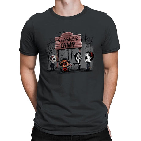 Slasher Camp - Mens Premium T-Shirts RIPT Apparel Small / Heavy Metal