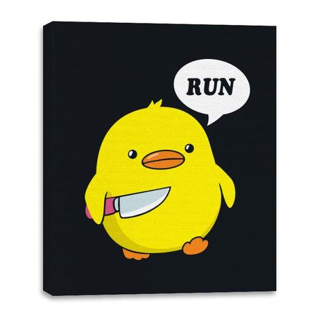 Slasher Duck - Canvas Wraps Canvas Wraps RIPT Apparel 16x20 / Black