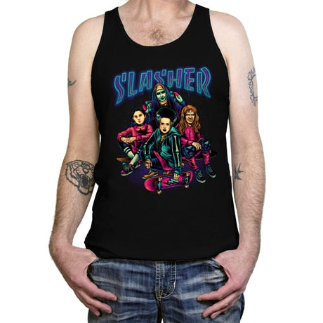 Slasher Girls - Tanktop Tanktop RIPT Apparel X-Small / Black