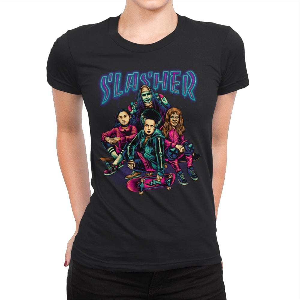 Slasher Girls - Womens Premium T-Shirts RIPT Apparel Small / Black