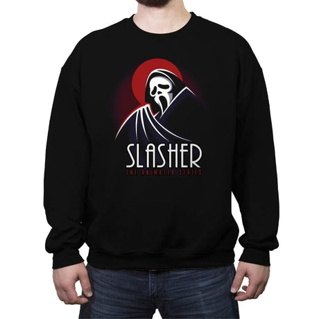 Slasher: The Animated Series - Crew Neck Sweatshirt Crew Neck Sweatshirt RIPT Apparel Small / Black