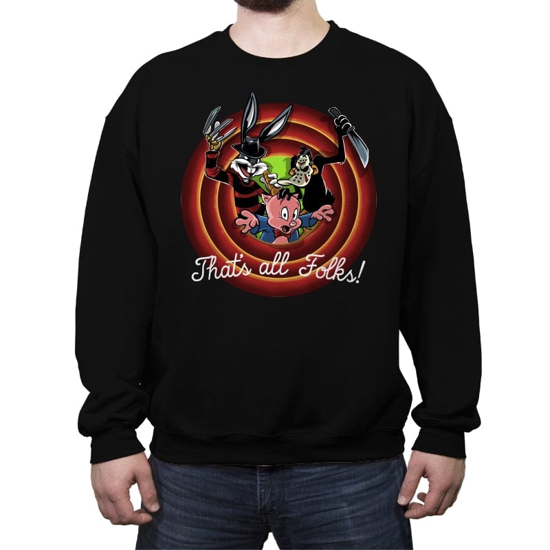 Slasher Tunes - Crew Neck Sweatshirt Crew Neck Sweatshirt RIPT Apparel Small / Black