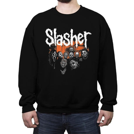 Slashers - Crew Neck Sweatshirt Crew Neck Sweatshirt RIPT Apparel Small / Black