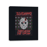 Slashing Through The Snow - Canvas Wraps Canvas Wraps RIPT Apparel 11x14 / Black