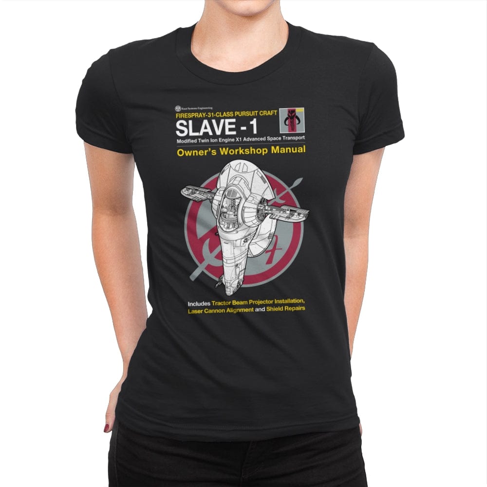 Slave-1 Manual - Womens Premium T-Shirts RIPT Apparel Small / Black