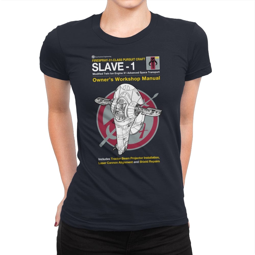 Slave-1 Manual - Womens Premium T-Shirts RIPT Apparel Small / Midnight Navy