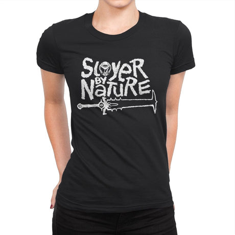 Slayer by Nature - Womens Premium T-Shirts RIPT Apparel Small / Black