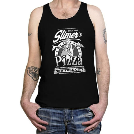 Slimer's Pizza - Tanktop Tanktop RIPT Apparel X-Small / Black