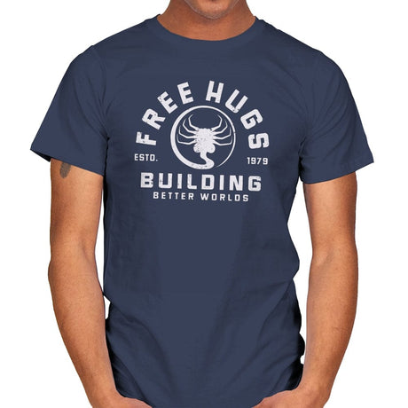 Slobbery Hug - Mens T-Shirts RIPT Apparel Small / Navy