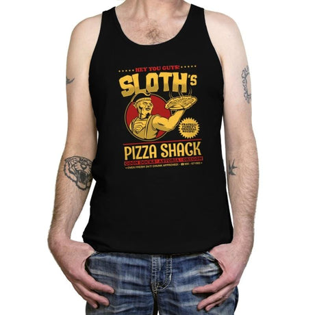 Sloth's Pizza Shack - Tanktop Tanktop RIPT Apparel X-Small / Black