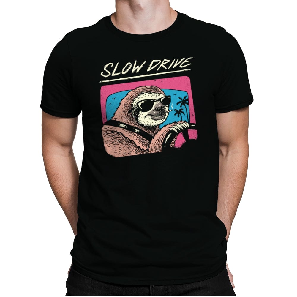 Slow Drive - Mens Premium T-Shirts RIPT Apparel Small / Black