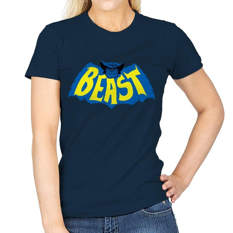 Smart Beast Man - Womens T-Shirts RIPT Apparel Small / Navy