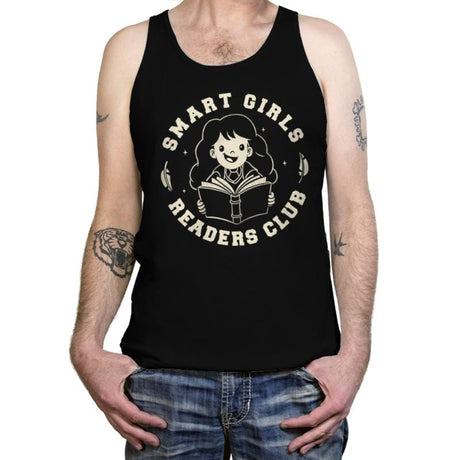 Smart Girls Readers Club - Tanktop Tanktop RIPT Apparel X-Small / Black