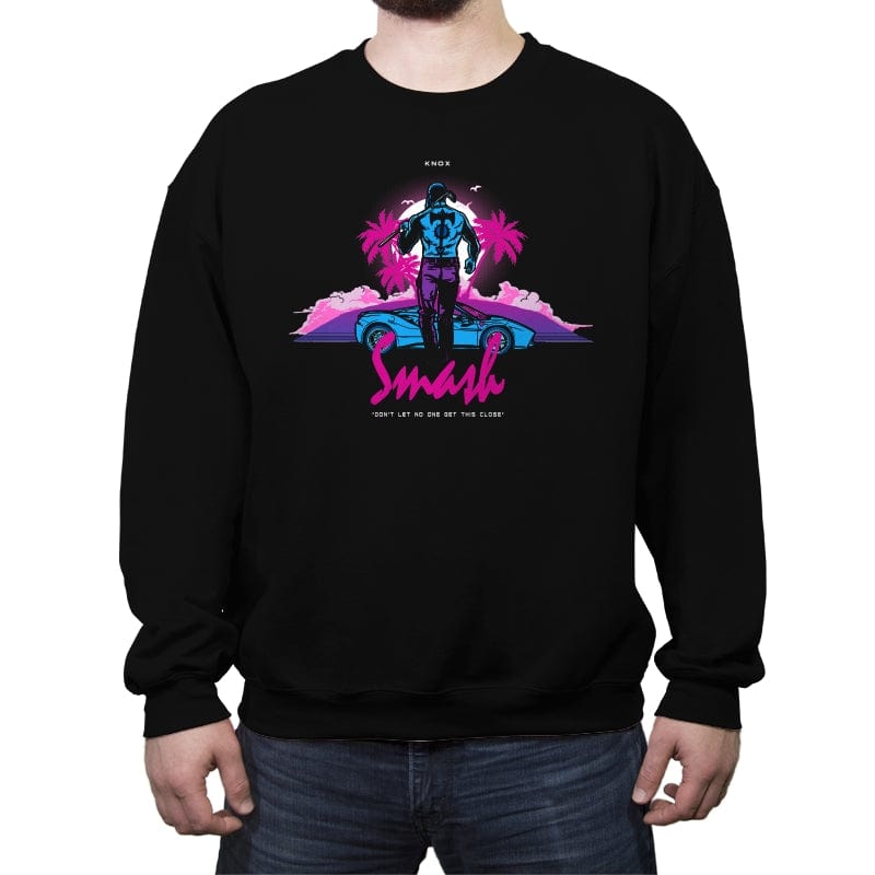 Smash - Crew Neck Sweatshirt Crew Neck Sweatshirt RIPT Apparel Small / Black