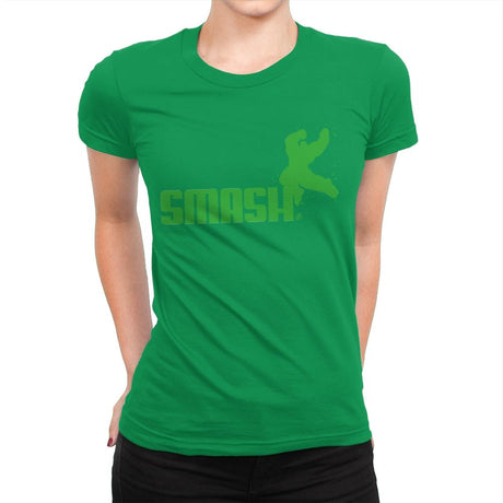 Smashuma - Womens Premium T-Shirts RIPT Apparel Small / Kelly Green