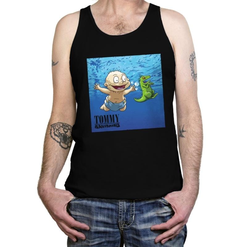 Smells Like Baby Spirit - Tanktop Tanktop RIPT Apparel X-Small / Black