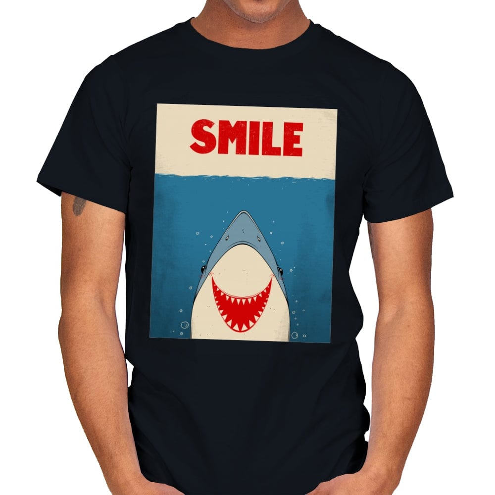 Smile - Mens T-Shirts RIPT Apparel Small / Black