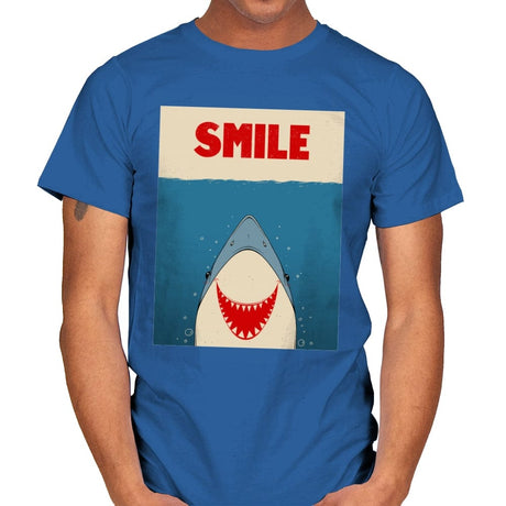 Smile - Mens T-Shirts RIPT Apparel Small / Royal