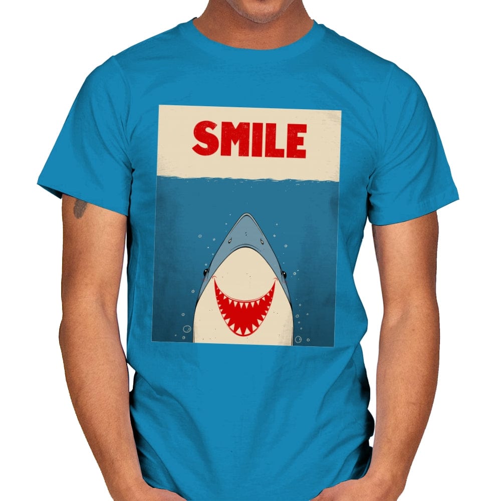 Smile - Mens T-Shirts RIPT Apparel Small / Sapphire