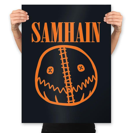 Smiley Sam - Prints Posters RIPT Apparel 18x24 / Black