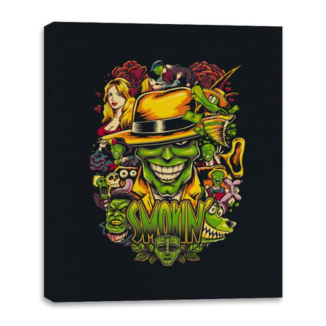 Smokin - Canvas Wraps Canvas Wraps RIPT Apparel 16x20 / Black