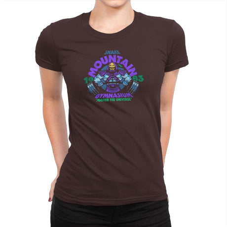 Snake Mountain Gym Exclusive - Womens Premium T-Shirts RIPT Apparel Small / Dark Chocolate