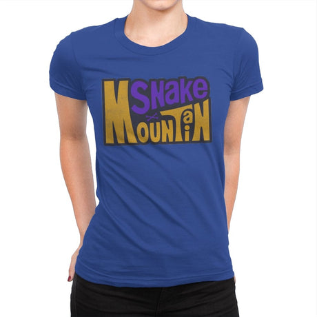 Snake Mountain - Womens Premium T-Shirts RIPT Apparel Small / Royal