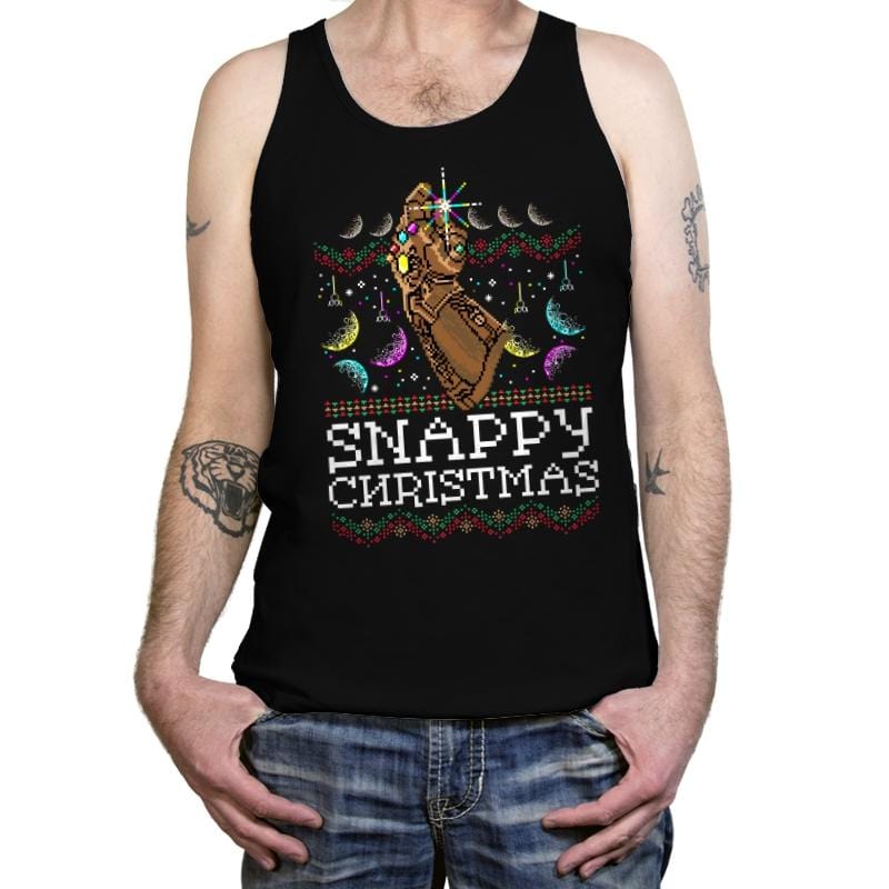 Snappy Christmas - Tanktop Tanktop RIPT Apparel X-Small / Black