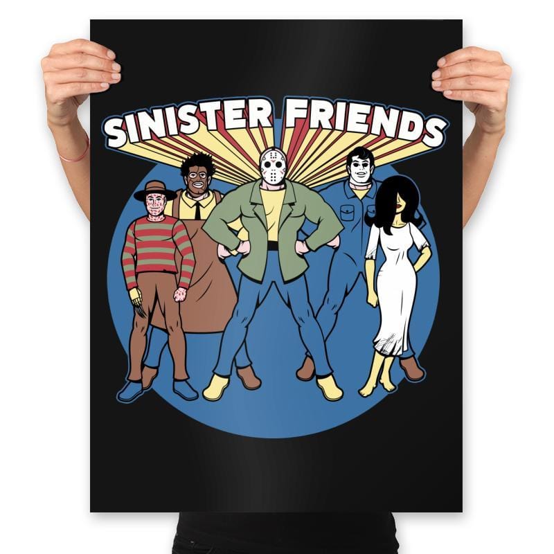 Snisiter Friends - Prints Posters RIPT Apparel 18x24 / Black