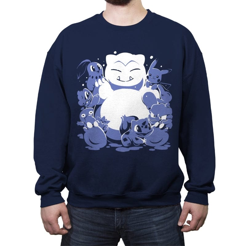 Snowlaxman - Crew Neck Sweatshirt Crew Neck Sweatshirt RIPT Apparel Small / Navy