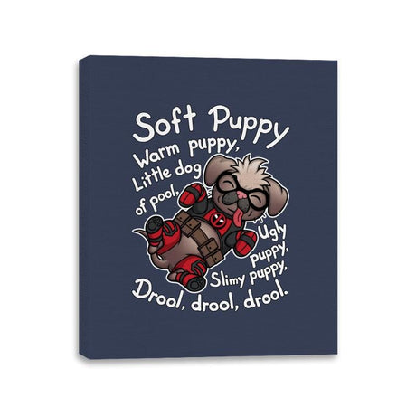 Soft Dogpool - Canvas Wraps Canvas Wraps RIPT Apparel 11x14 / Navy