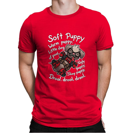 Soft Dogpool - Mens Premium T-Shirts RIPT Apparel Small / Red