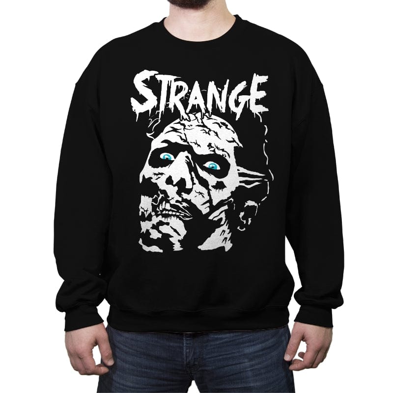 Something Strange - Crew Neck Sweatshirt Crew Neck Sweatshirt RIPT Apparel Small / Black