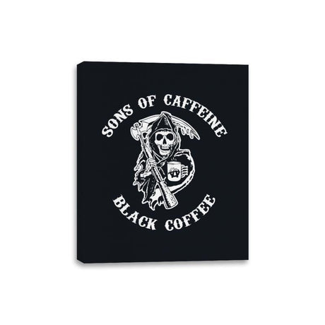 Sons of Caffeine - Canvas Wraps Canvas Wraps RIPT Apparel 8x10 / Black