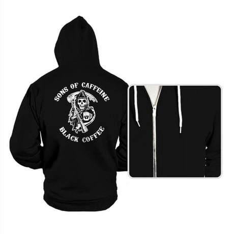 Sons of Caffeine - Hoodies Hoodies RIPT Apparel Small / Black