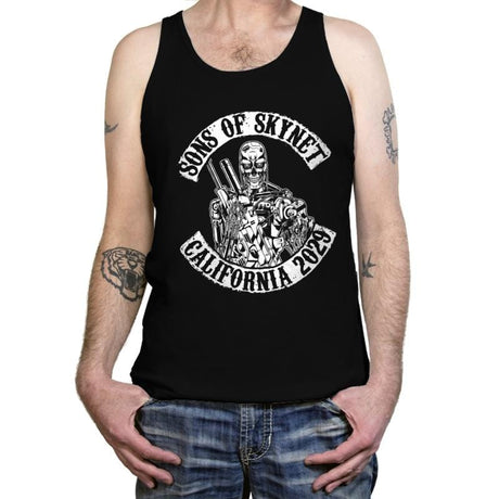 Sons of Skynet - Tanktop Tanktop RIPT Apparel X-Small / Black