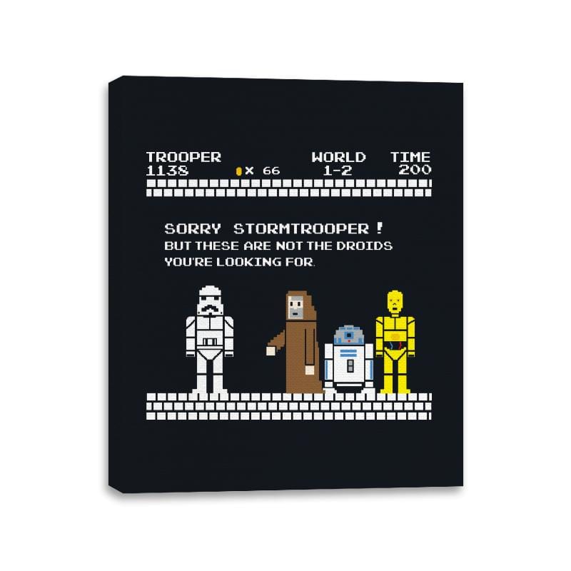 Sorry Trooper - Canvas Wraps Canvas Wraps RIPT Apparel 11x14 / Black