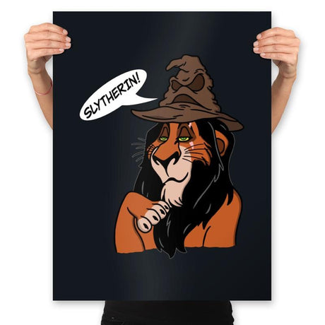 Sorting Lion - Prints Posters RIPT Apparel 18x24 / Black