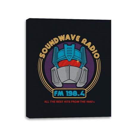 Soundwave Radio - Canvas Wraps Canvas Wraps RIPT Apparel 11x14 / Black