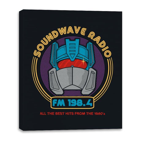 Soundwave Radio - Canvas Wraps Canvas Wraps RIPT Apparel 16x20 / Black