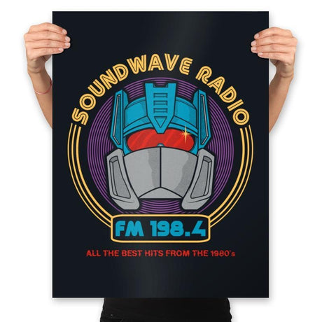 Soundwave Radio - Prints Posters RIPT Apparel 18x24 / Black