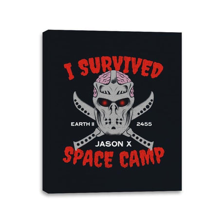 Space Camp Survivor - Canvas Wraps Canvas Wraps RIPT Apparel 11x14 / Black