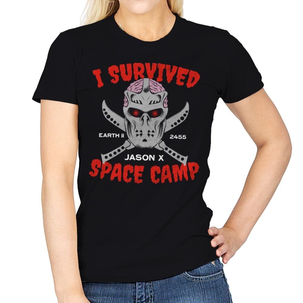 Space Camp Survivor - Womens T-Shirts RIPT Apparel Small / Black