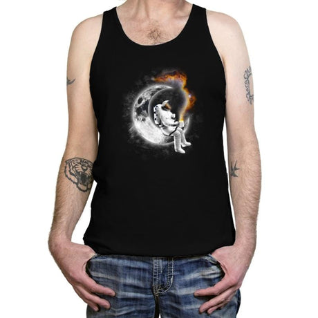 Space Coffee Break - Tanktop Tanktop RIPT Apparel X-Small / Black