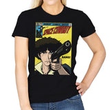 Space Comic - Womens T-Shirts RIPT Apparel Small / Black