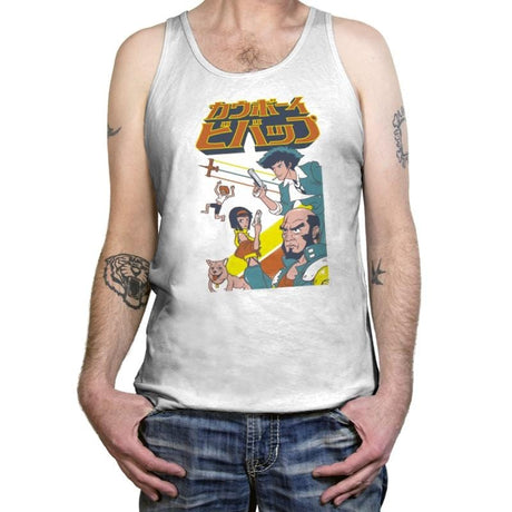 Space Cowboy Squadron - Tanktop Tanktop RIPT Apparel X-Small / White