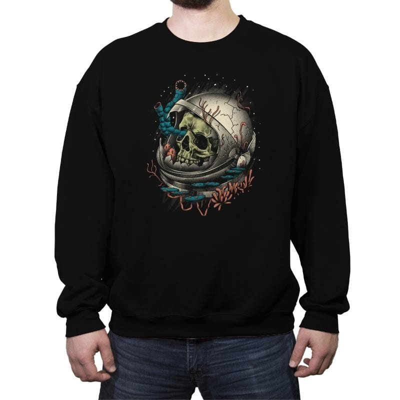 Space Decay - Crew Neck Sweatshirt Crew Neck Sweatshirt RIPT Apparel Small / Black