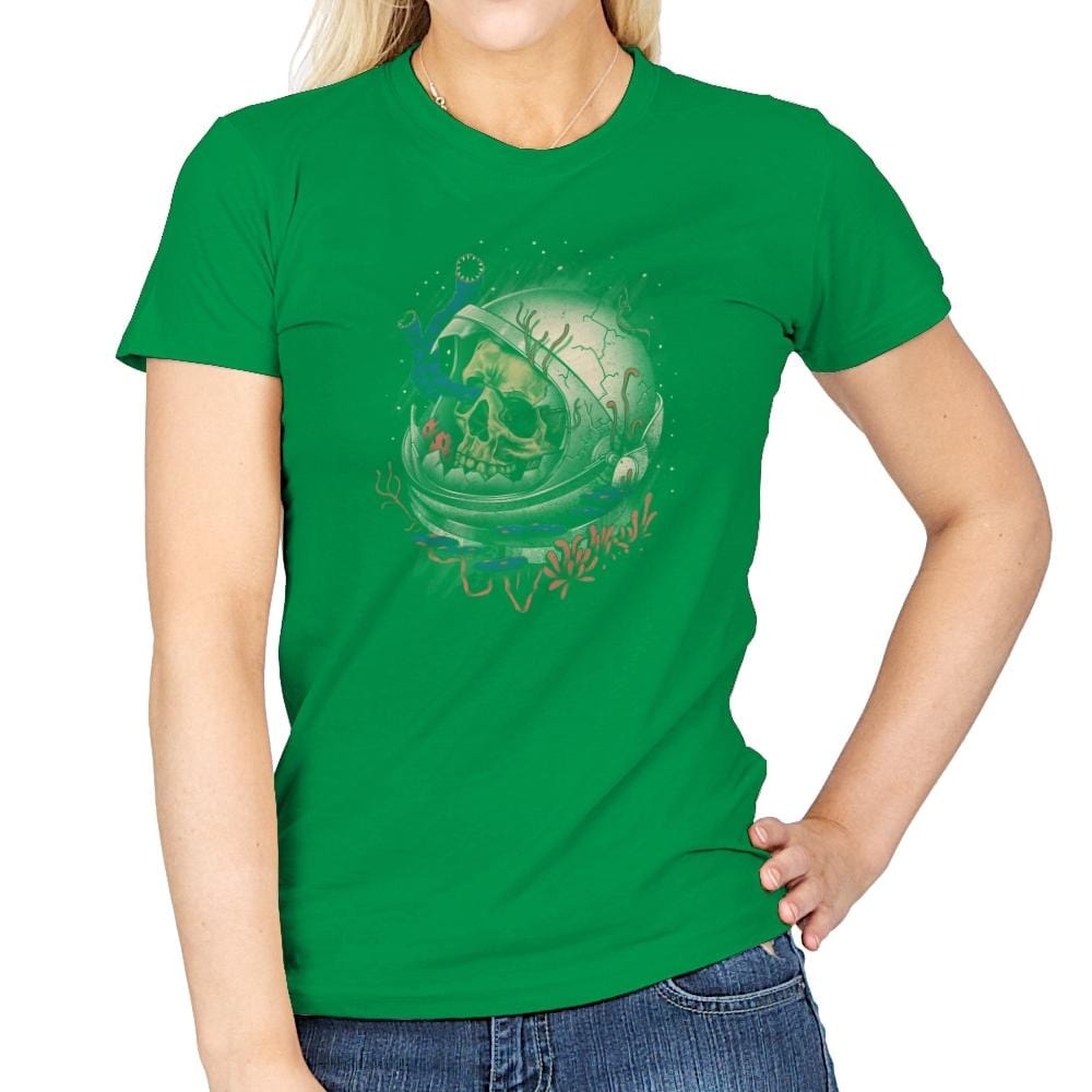 Space Decay - Womens T-Shirts RIPT Apparel Small / Irish Green