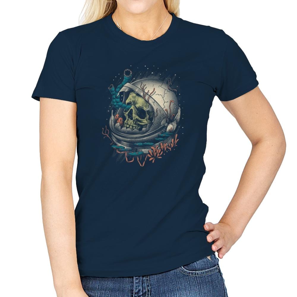 Space Decay - Womens T-Shirts RIPT Apparel Small / Navy